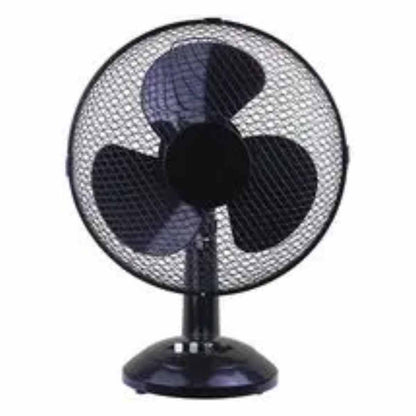 12" Desk Fan Black/White