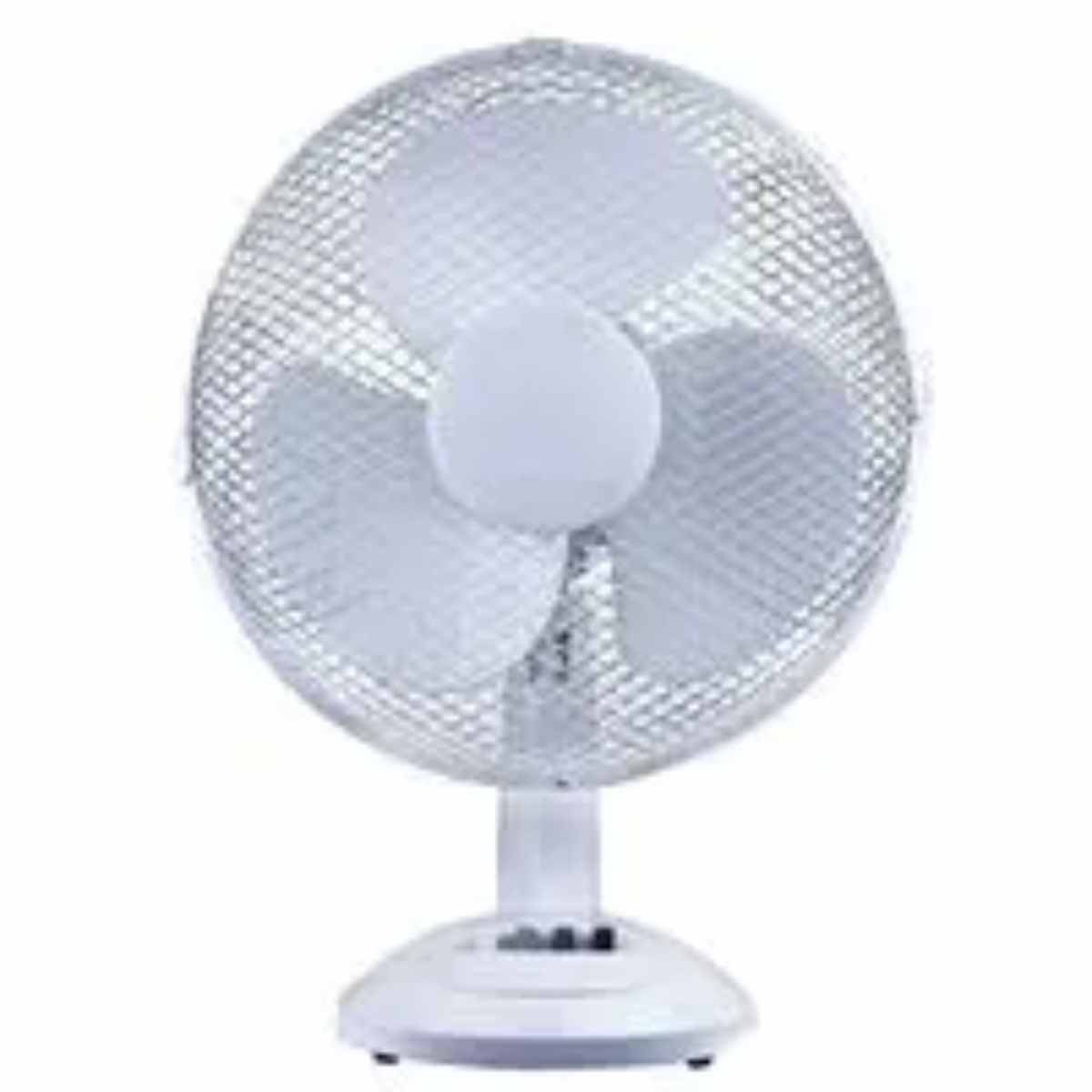 12" Desk Fan Black/White