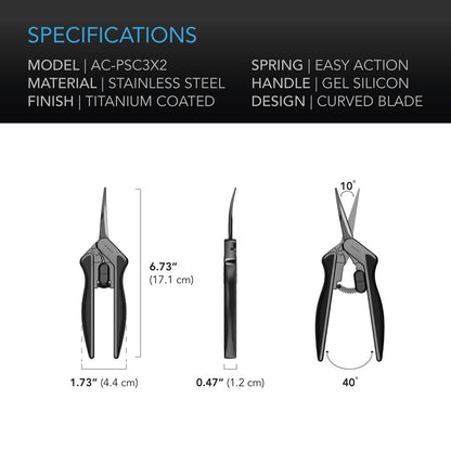 PRUNING SHEAR, 6.6” CURVED BLADES - AC INFINITY